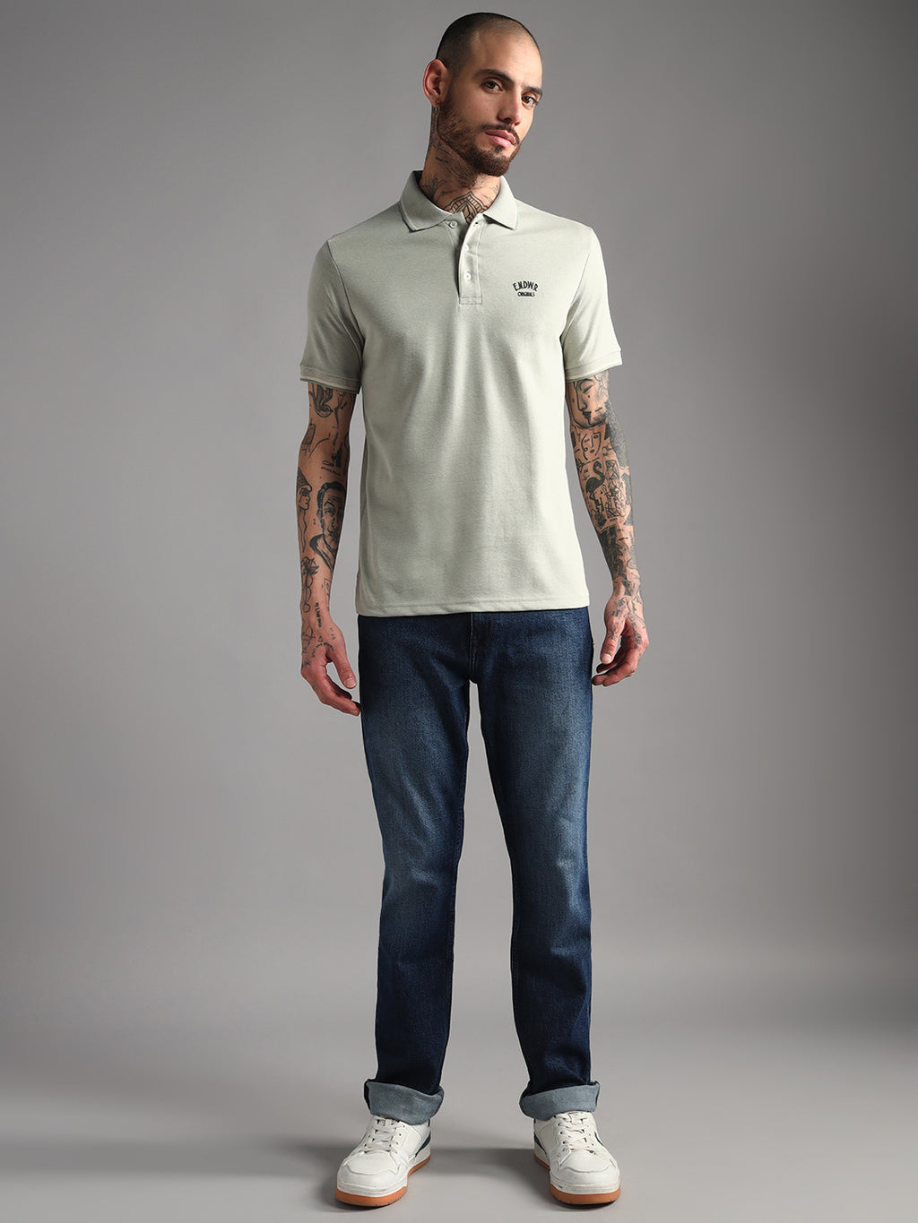 Endeavour Wear Mélange Pista Polo T-Shirt