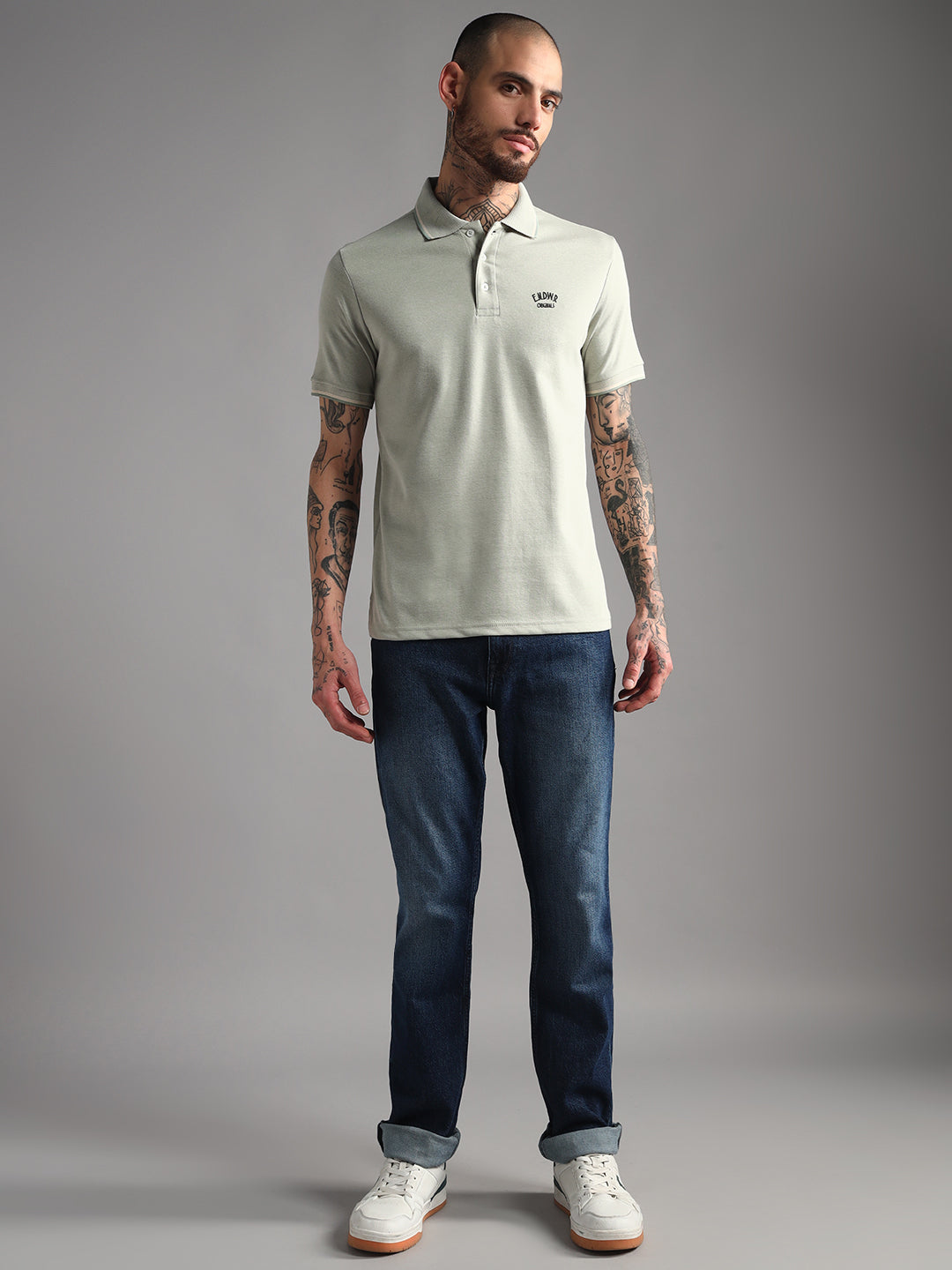 Endeavour Wear Mélange Pista Polo T-Shirt