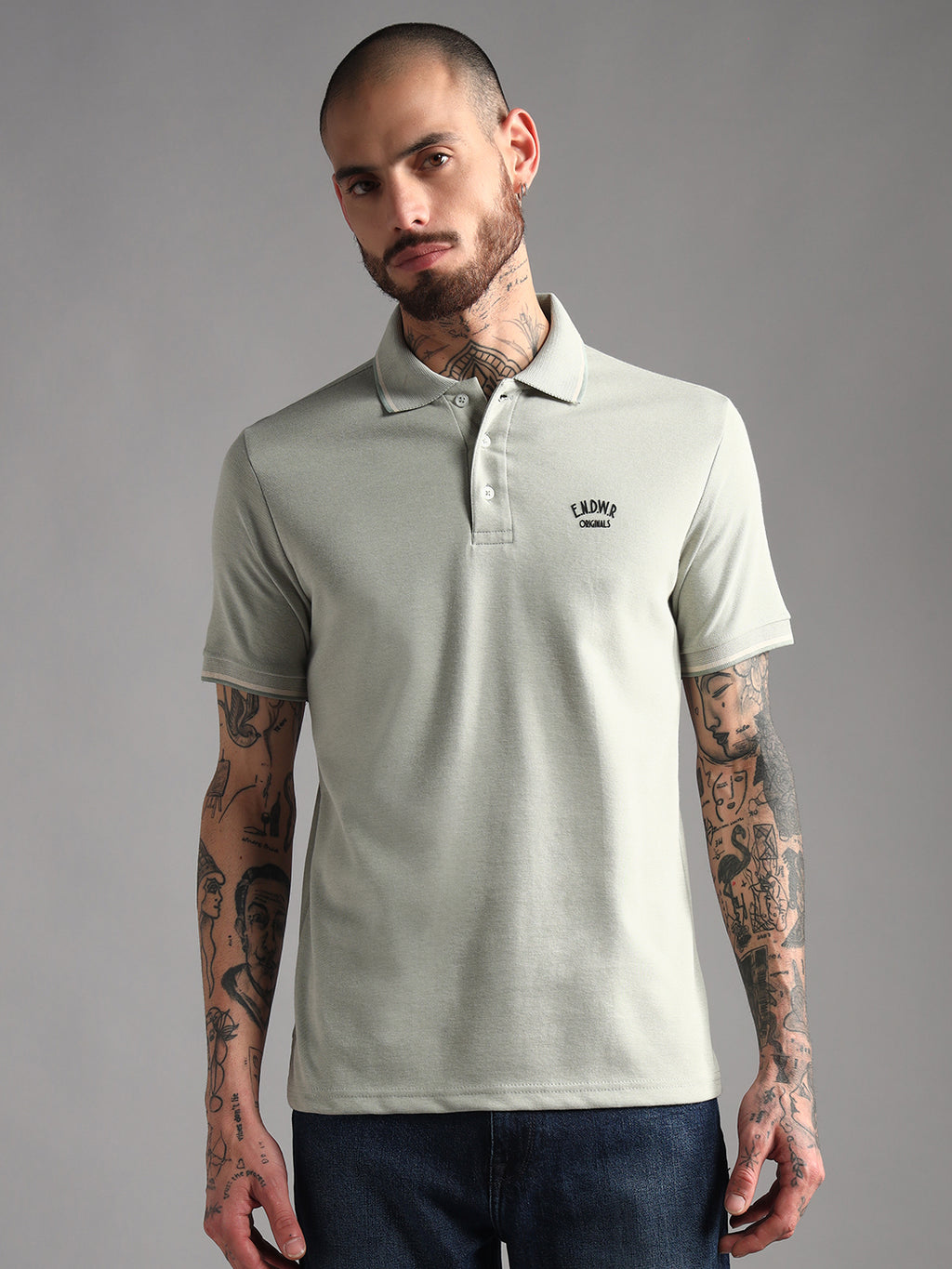 Endeavour Wear Mélange Pista Polo T-Shirt