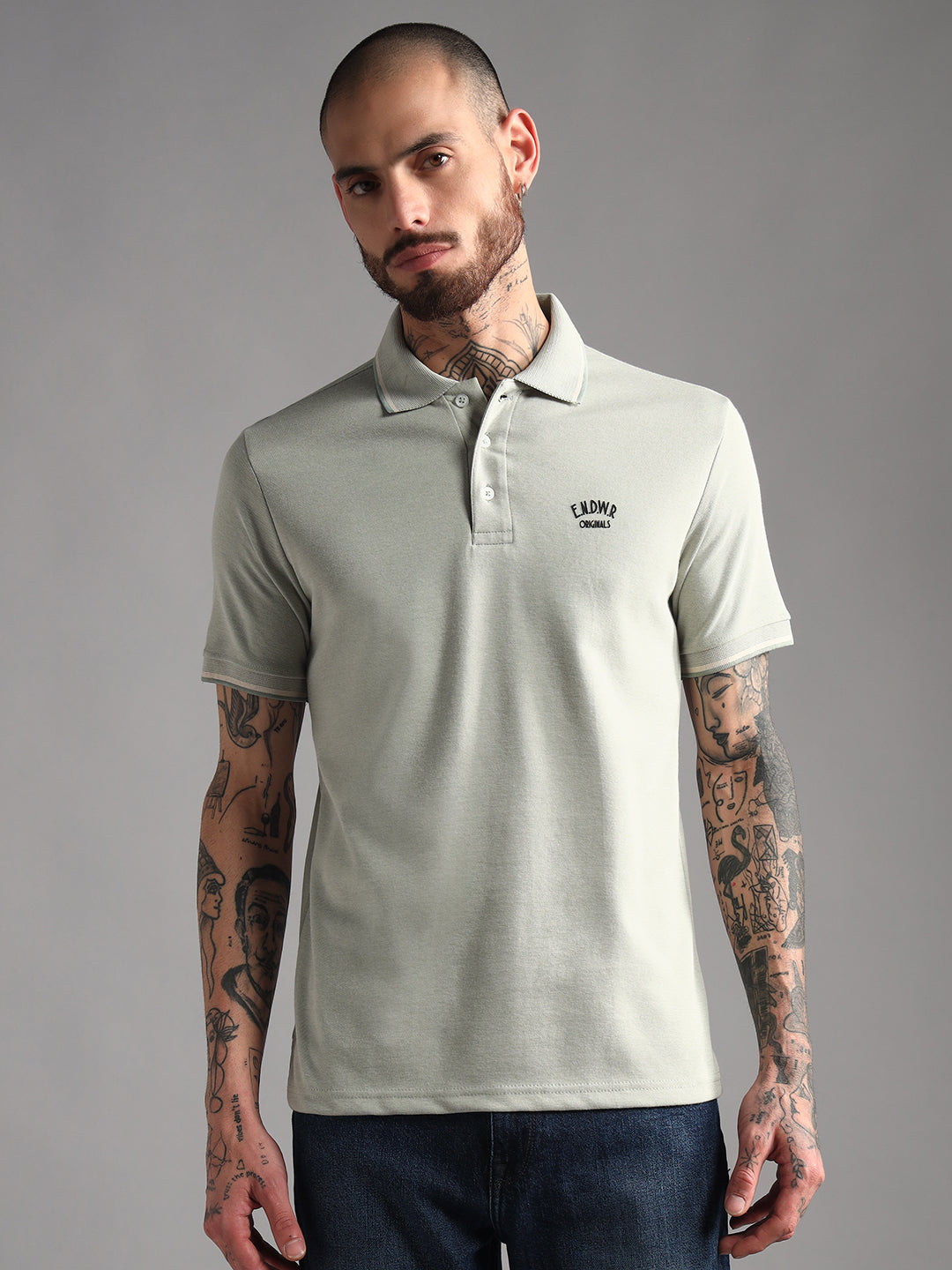 Endeavour Wear Mélange Pista Polo T-Shirt