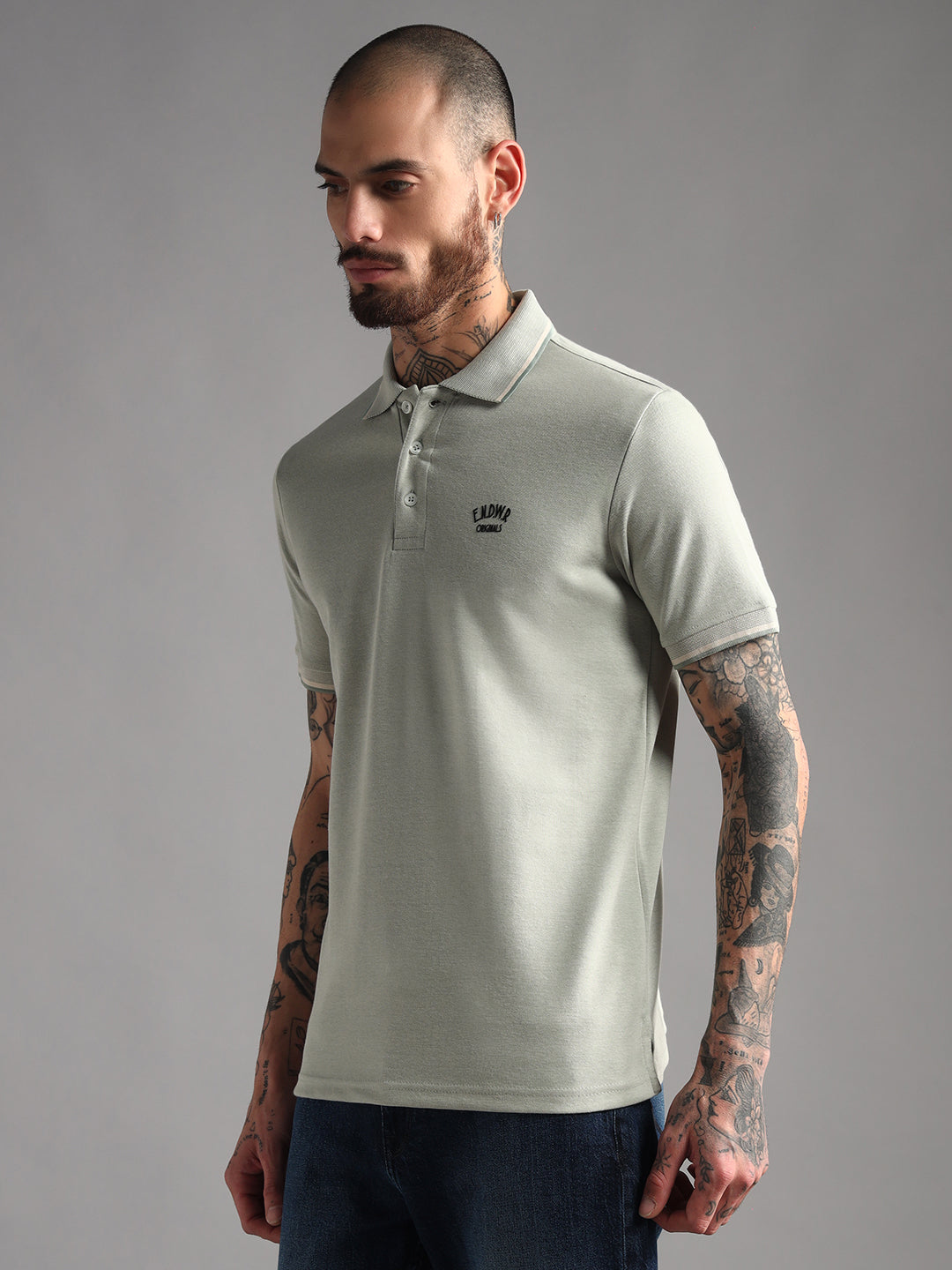 Endeavour Wear Mélange Pista Polo T-Shirt