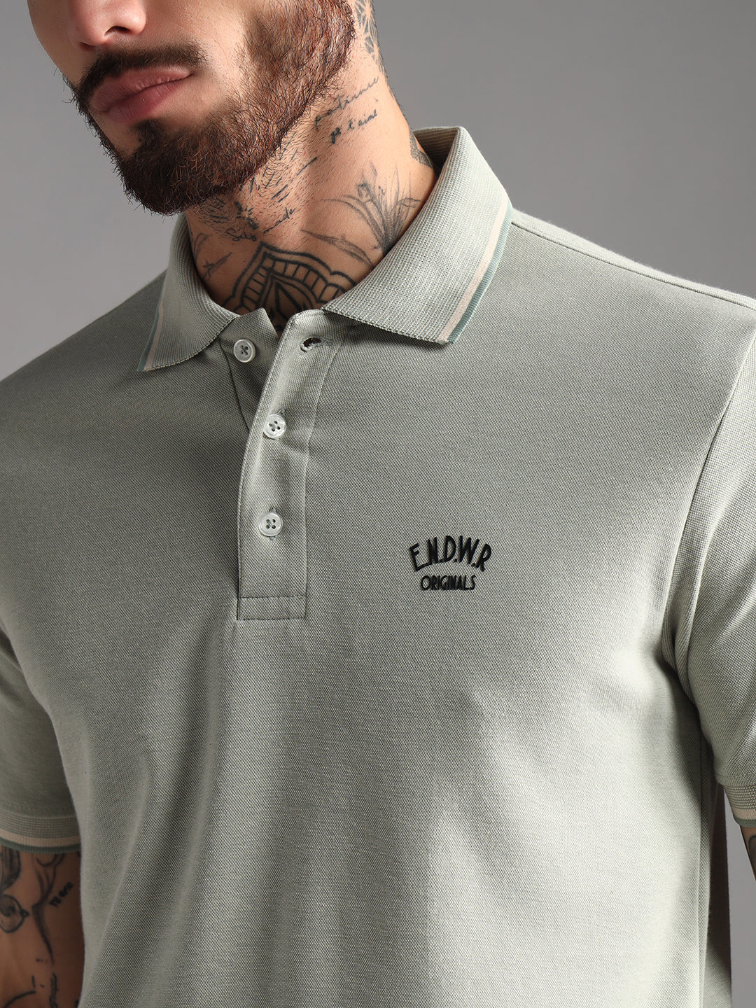 Endeavour Wear Mélange Pista Polo T-Shirt