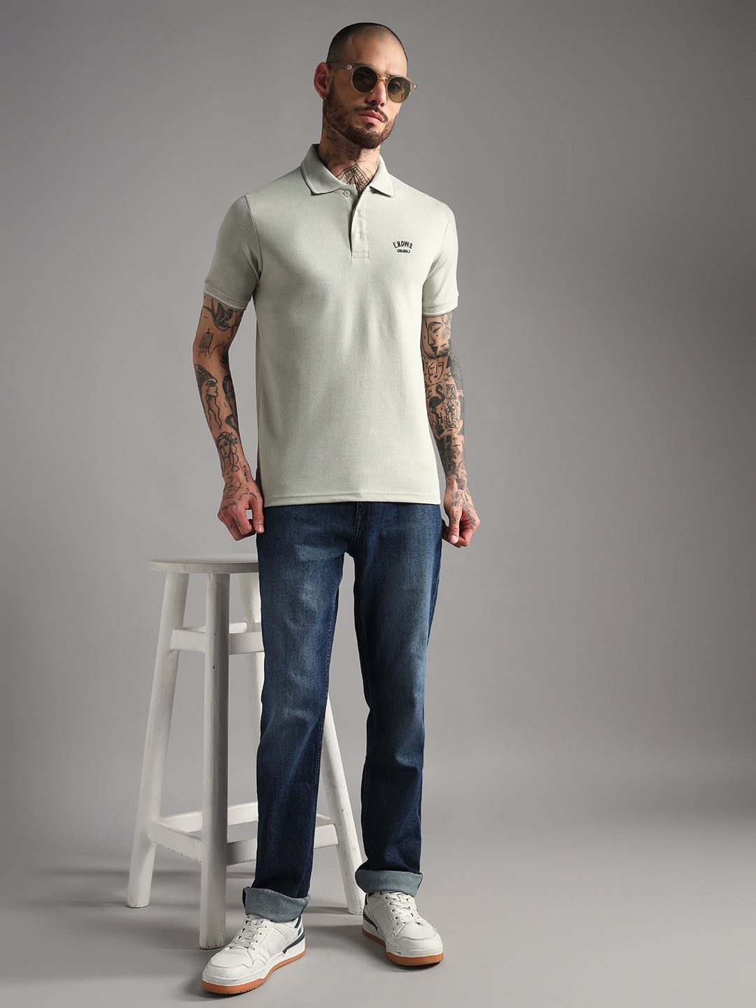 Endeavour Wear Mélange Pista Polo T-Shirt