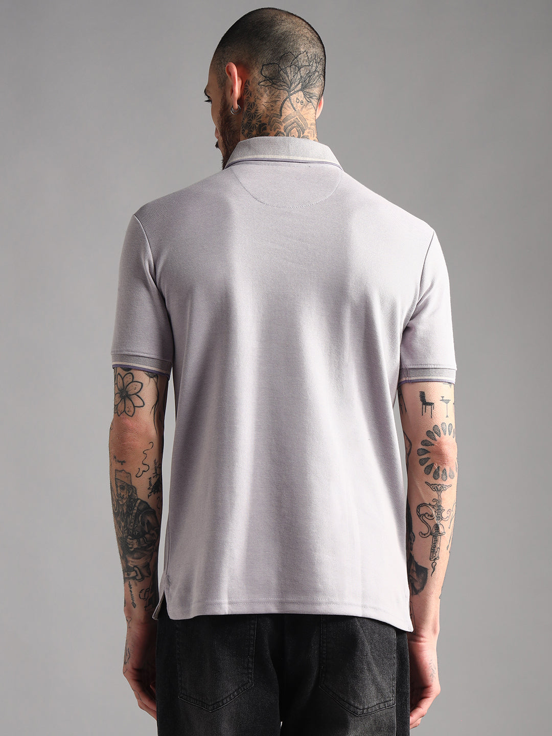 Endeavour Wear Mélange Lavender Polo  T-Shirt
