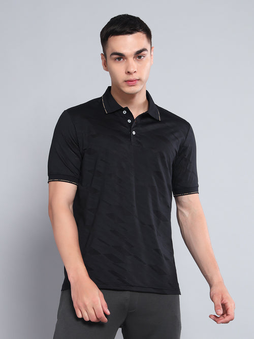 Endeavour Wear Black Jackyard Polo T-shirt