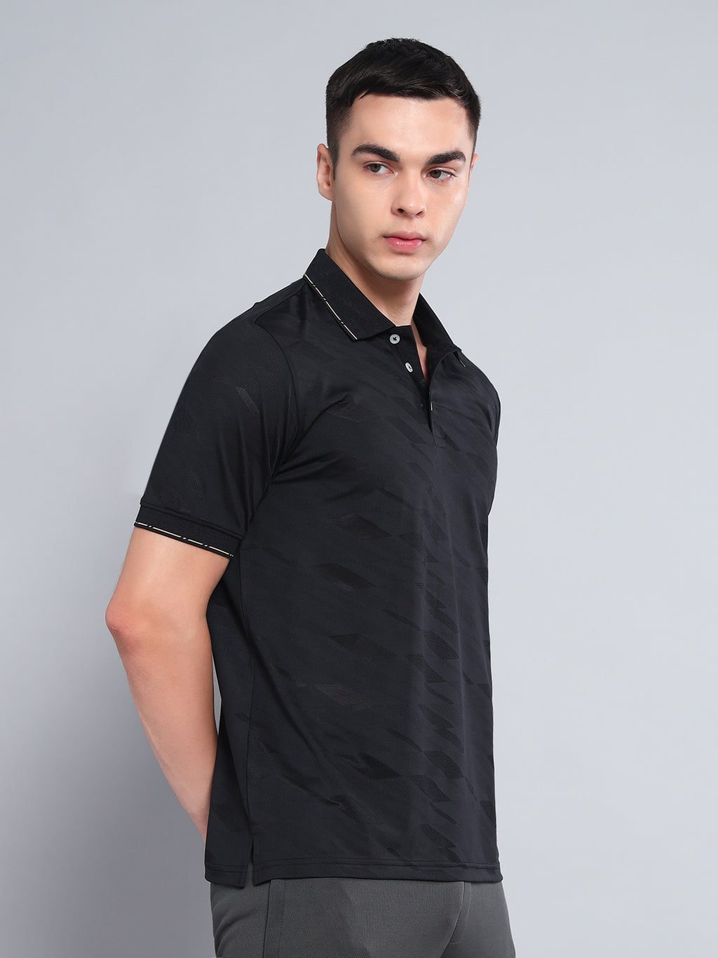 Endeavour Wear Black Jackyard Polo T-shirt
