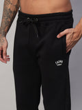 Endeavour Wear Men Winter Fleece Straight Fit Black Track Pants