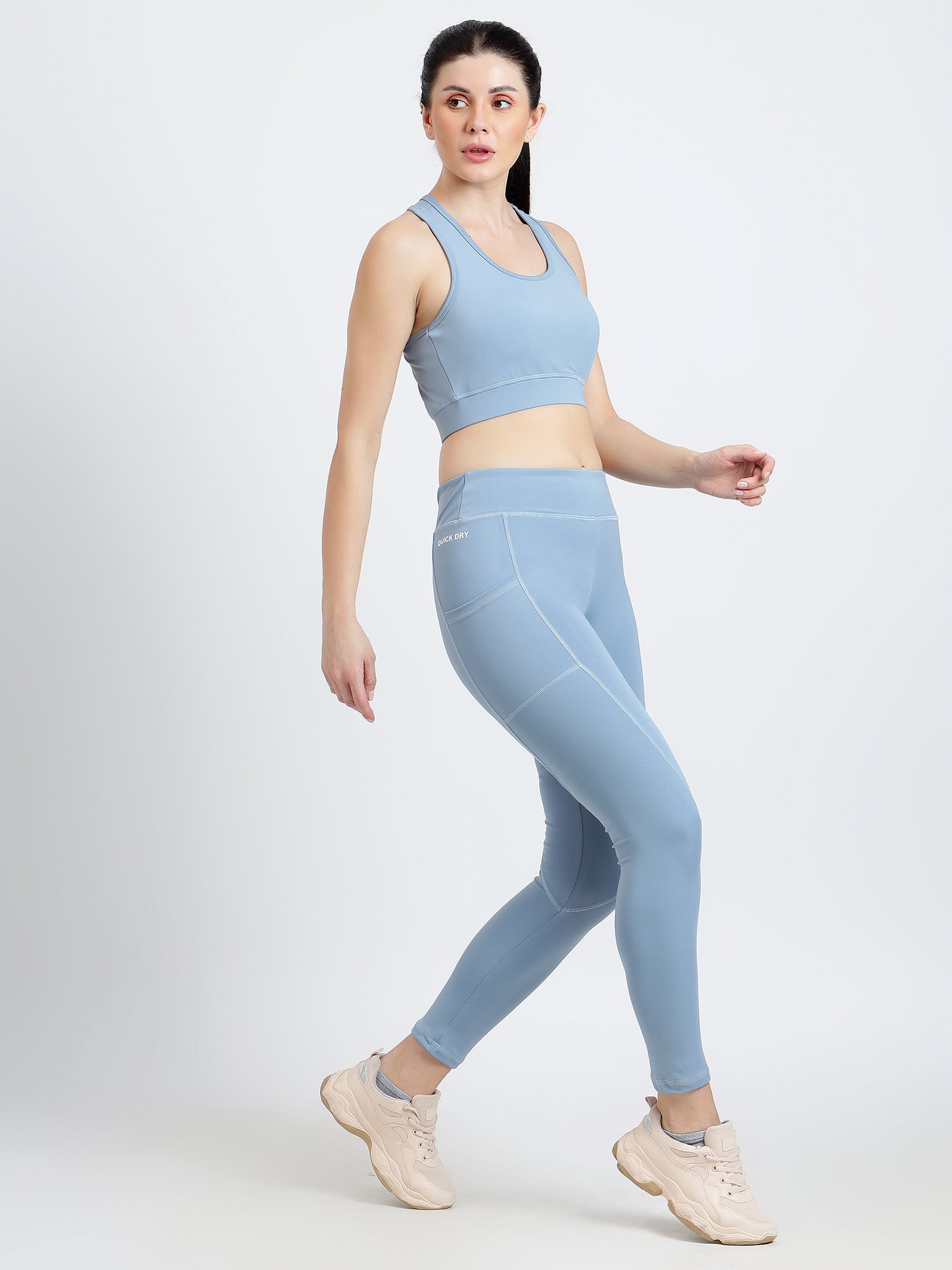 Endeavour Wear Women's Peach Blue Co-Ord Set