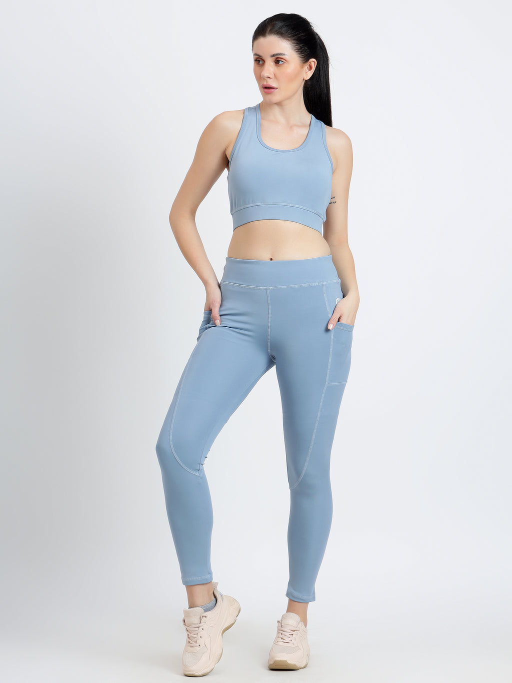 Endeavour Wear Women's Peach Blue Co-Ord Set