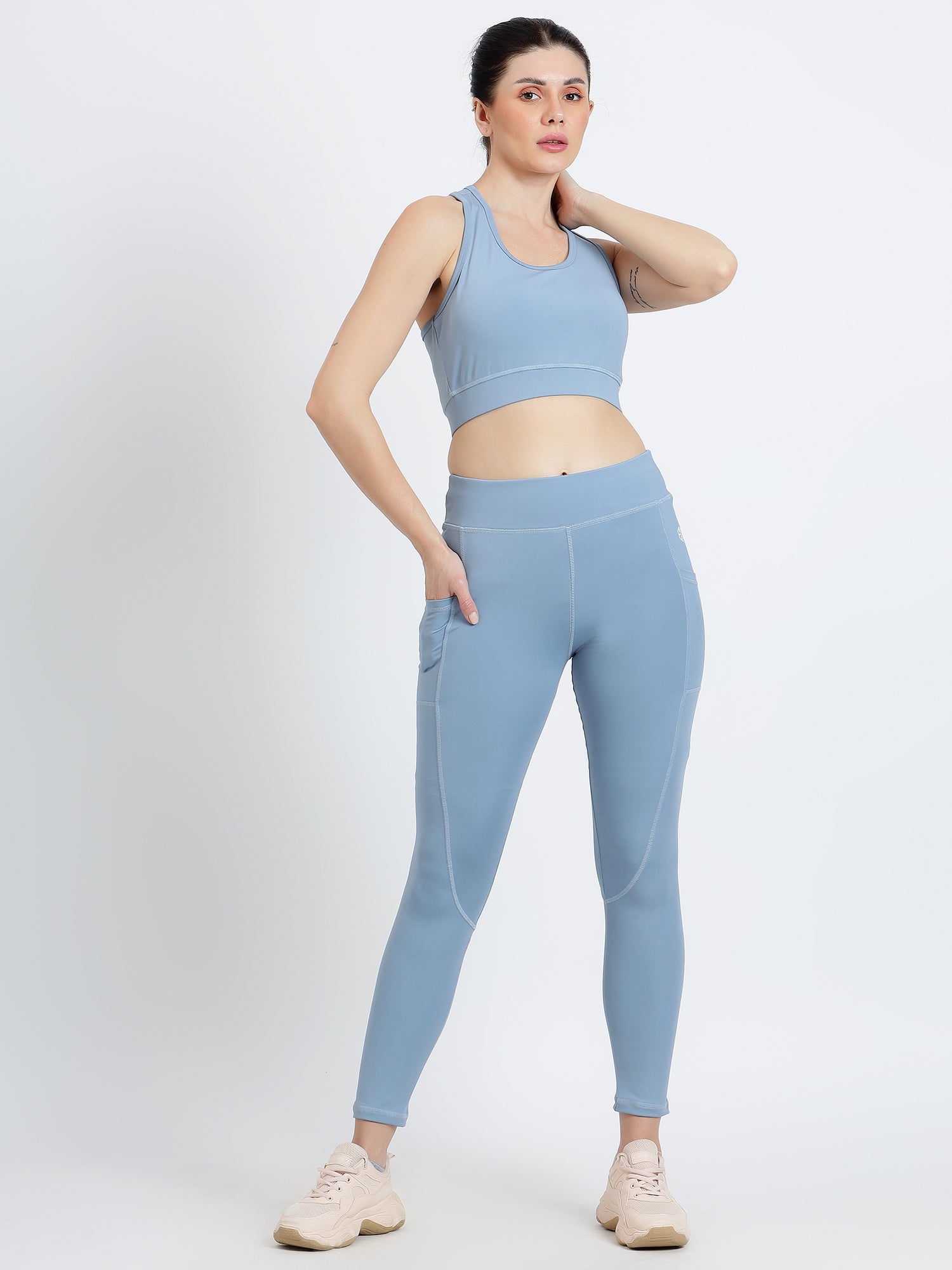 Endeavour Wear Women's Peach Blue Co-Ord Set
