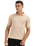 Endeavour Wear Beige Waffle Polo T-shirt
