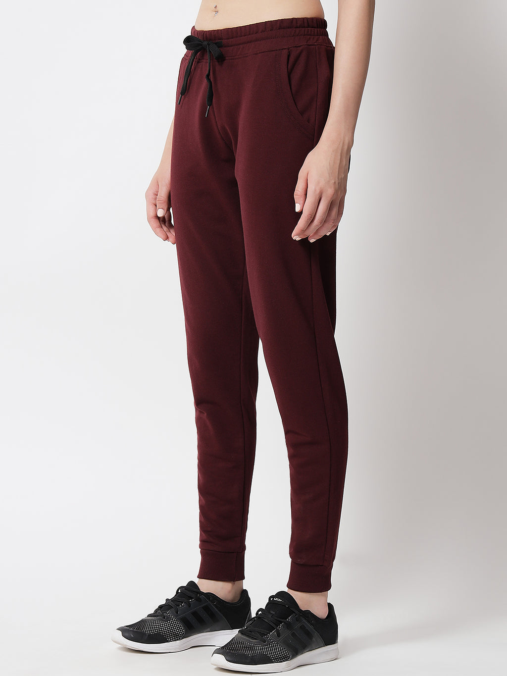 Endeavour Wear Women’s Cotton Wine Red Jogger Sweatpants