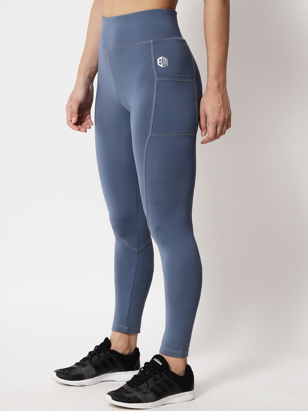 Endeavour Wear Smoke Blue Women Fitness Sports Skinny Tights