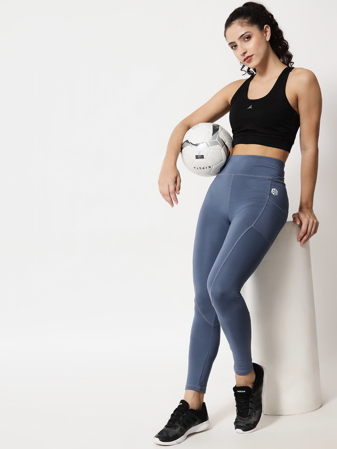 Endeavour Wear Smoke Blue Women Fitness Sports Skinny Tights