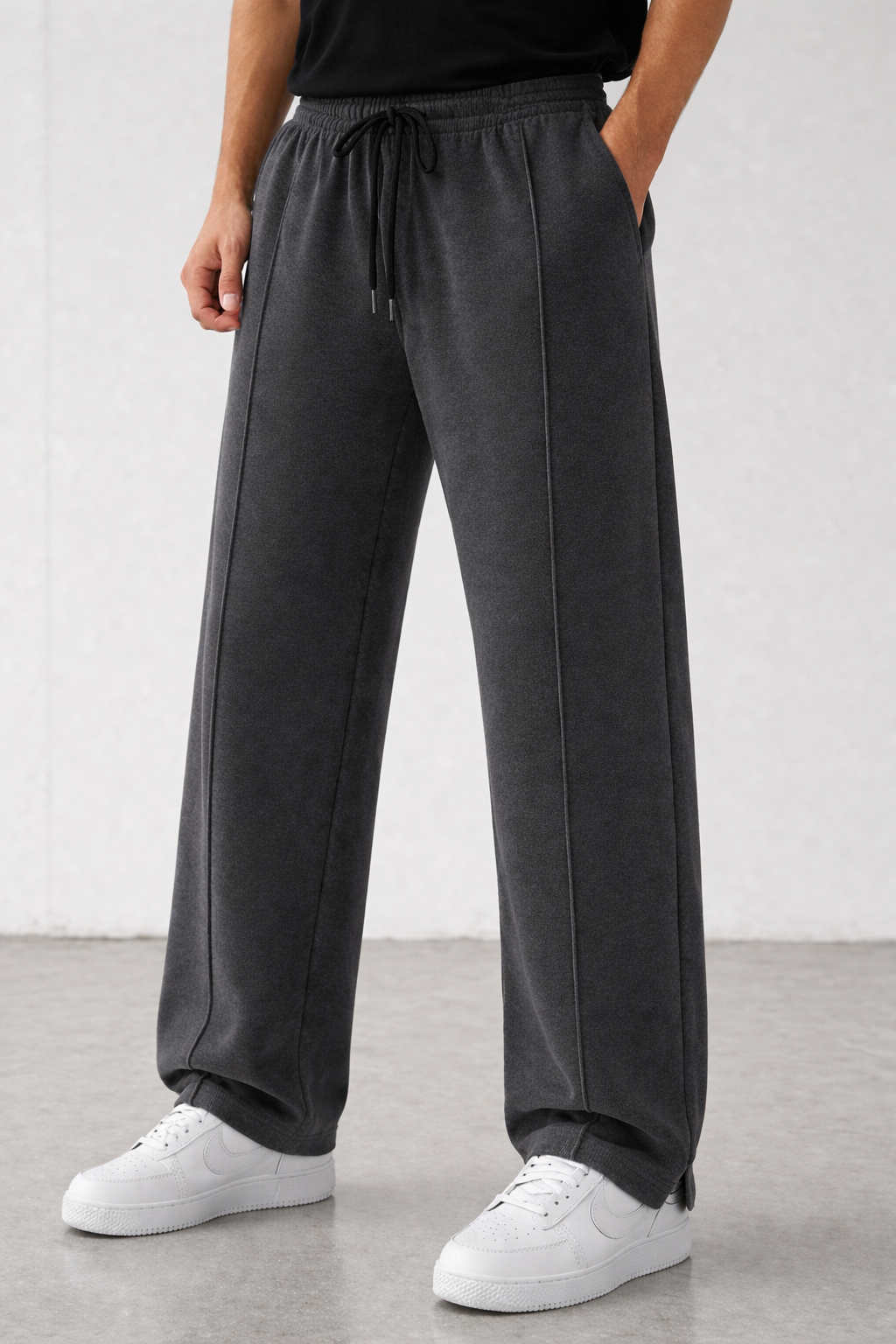 Endeavour Wear Men's Charcoal Grey Oversized Baggy Fit Sweatpants