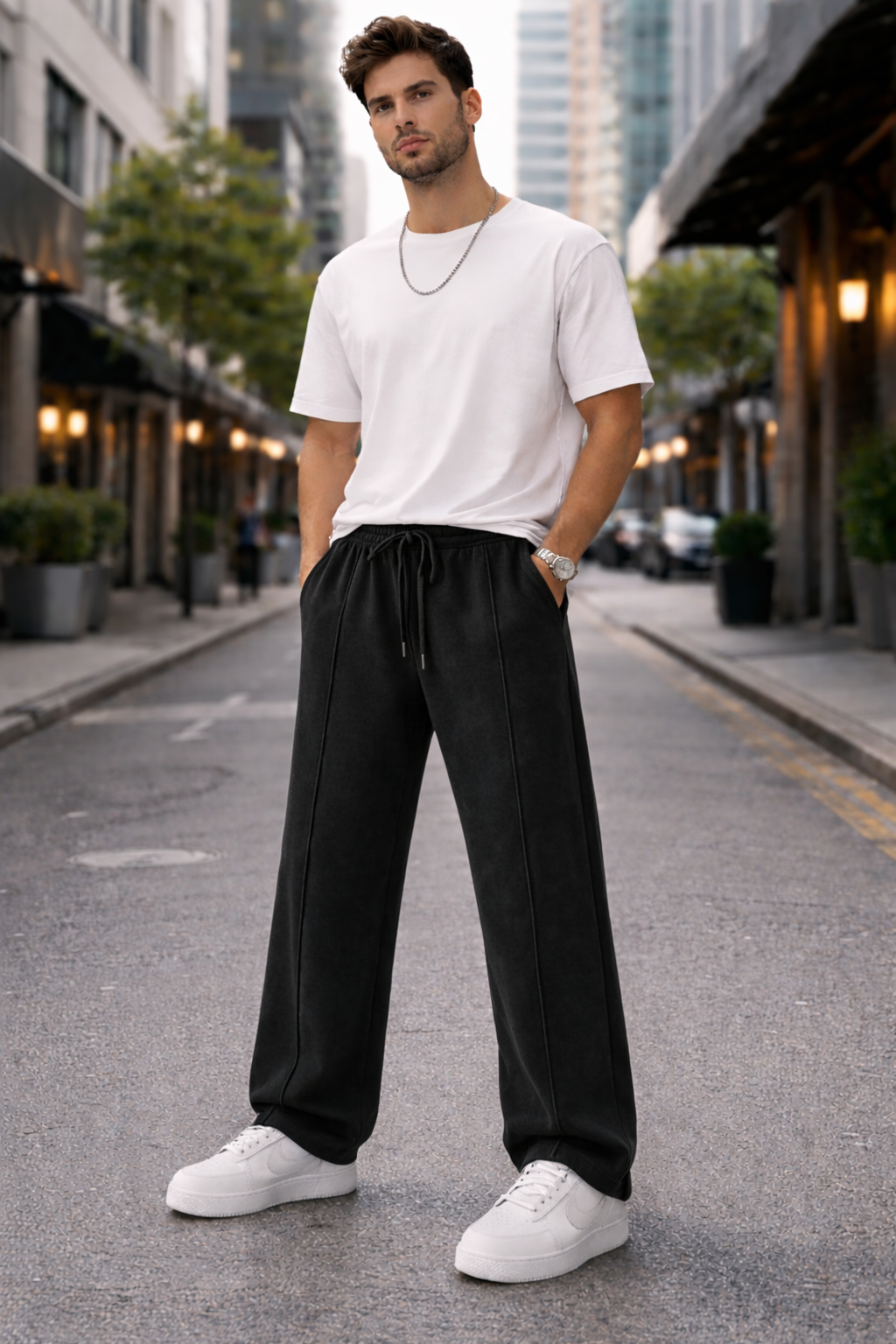 Endeavour Wear Men's Black Oversized Baggy Fit Sweatpants