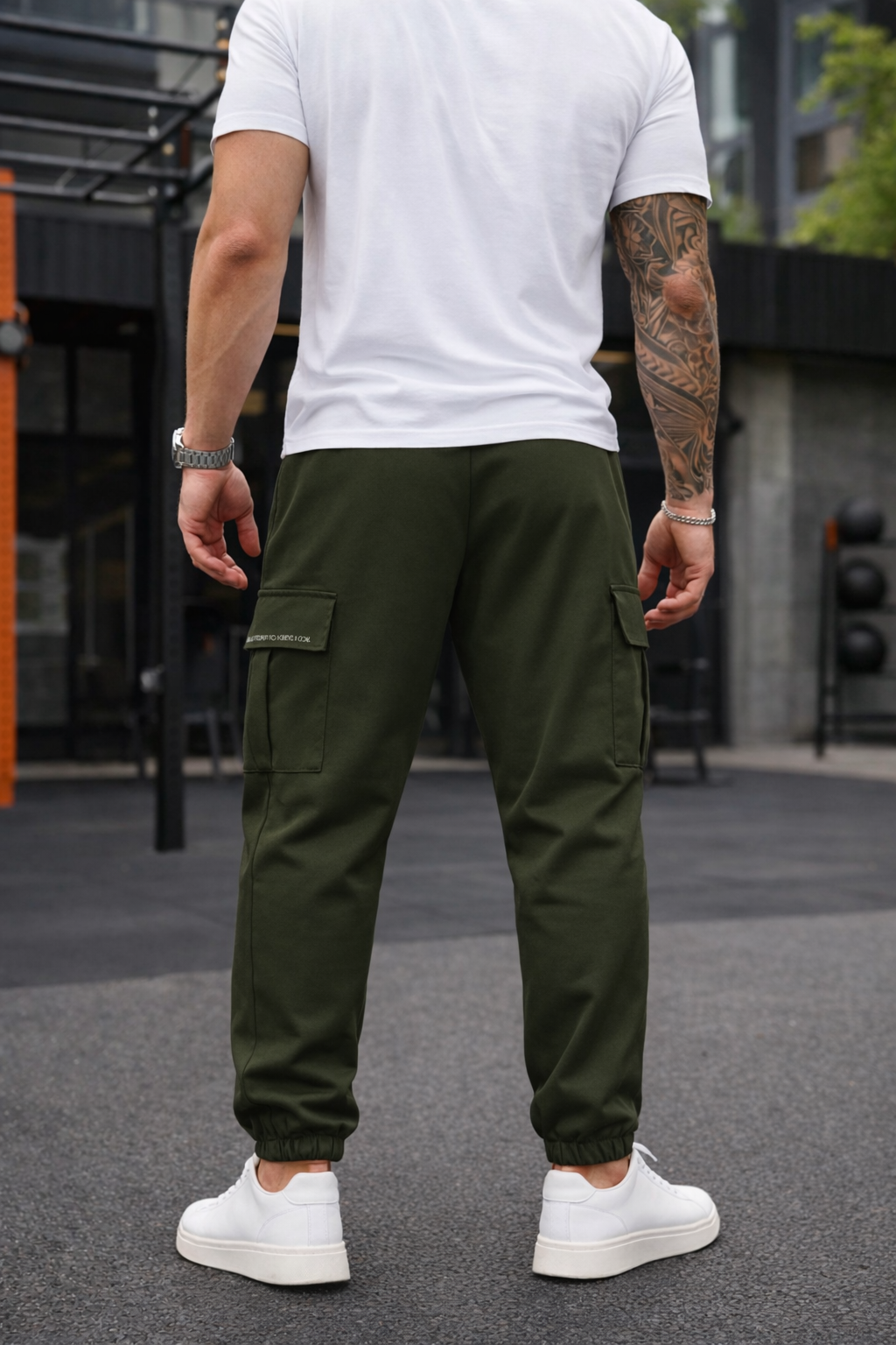 Endeavour Wear Men's Olive Green Active Cargo Trackpants