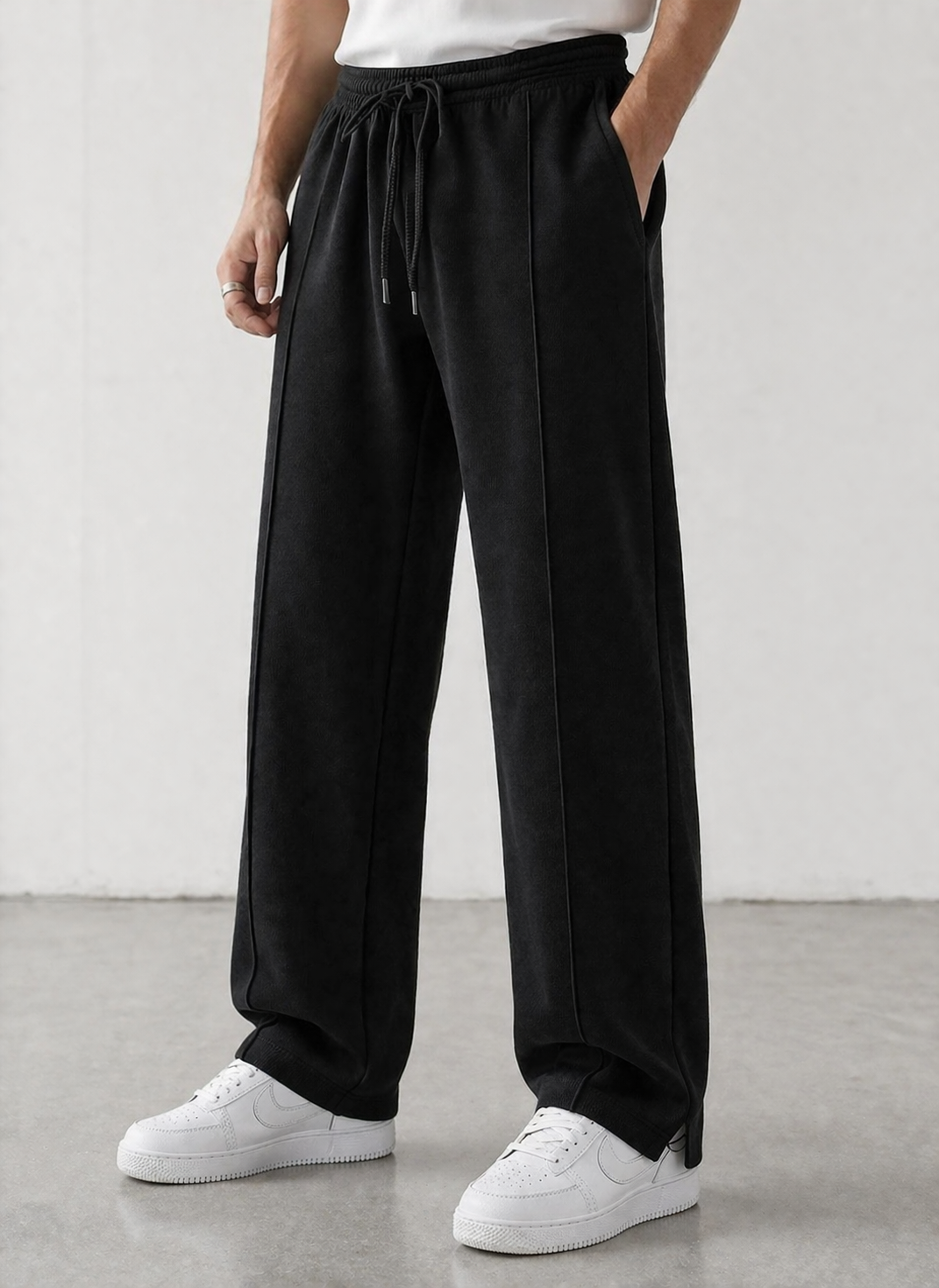 Endeavour Wear Men's Black Oversized Baggy Fit Sweatpants