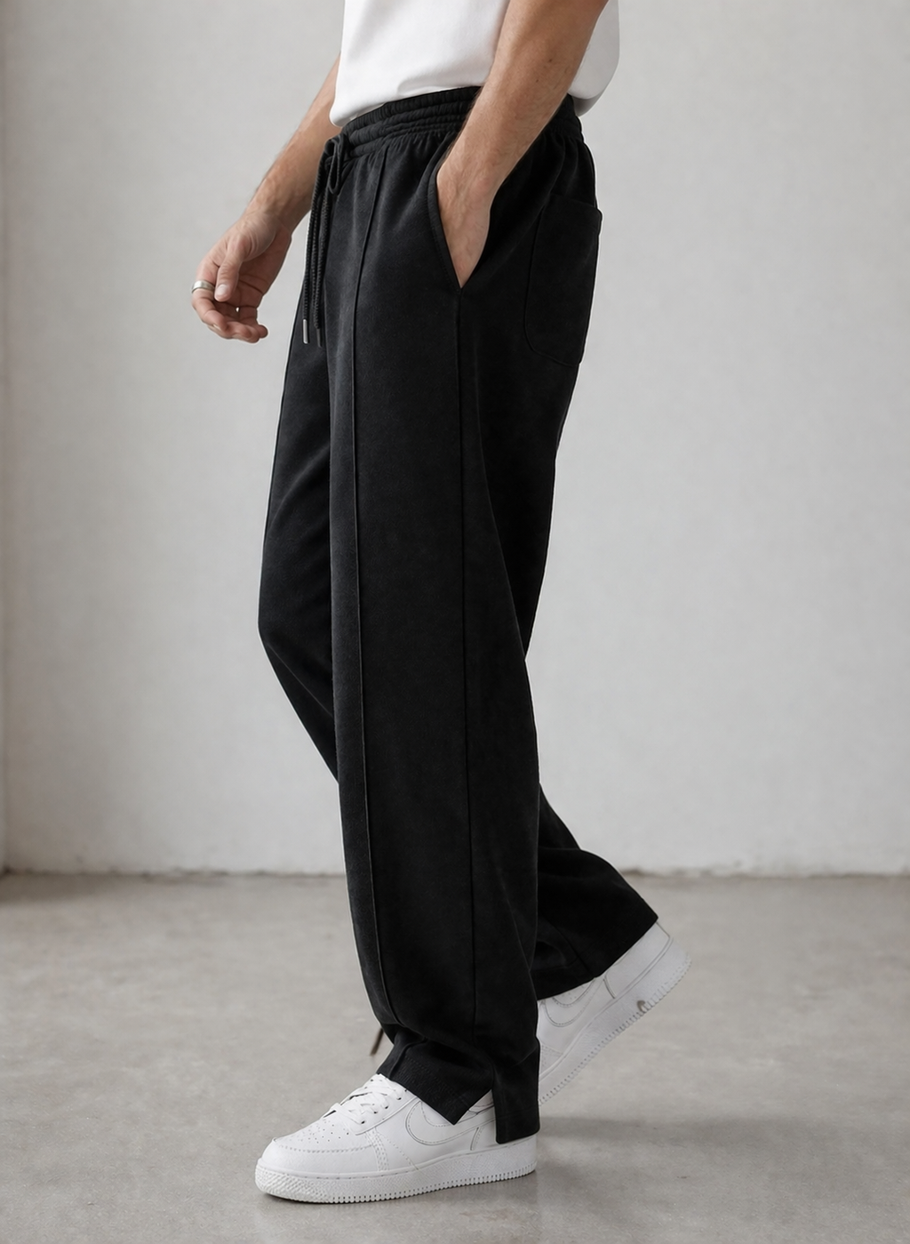 Endeavour Wear Men's Black Oversized Baggy Fit Sweatpants