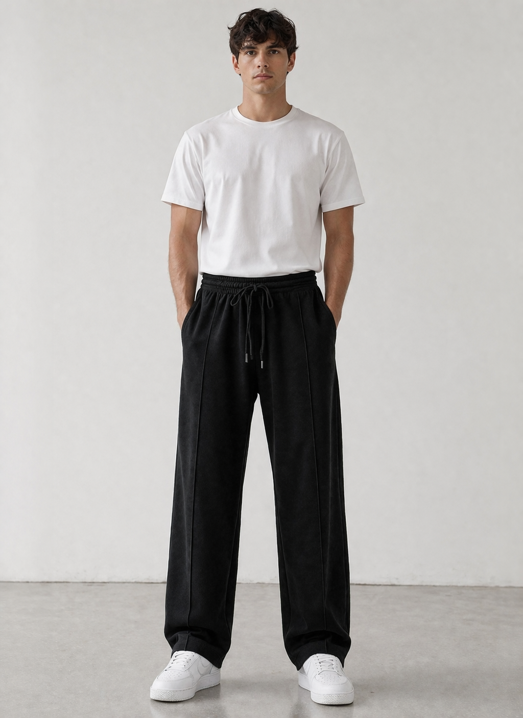 Endeavour Wear Men's Black Oversized Baggy Fit Sweatpants