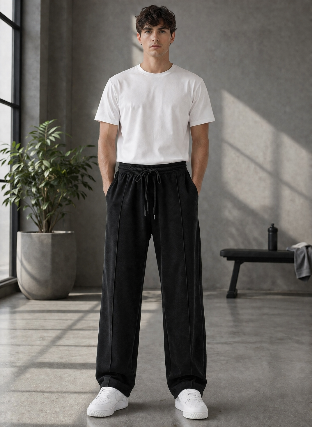Endeavour Wear Men's Black Oversized Baggy Fit Sweatpants