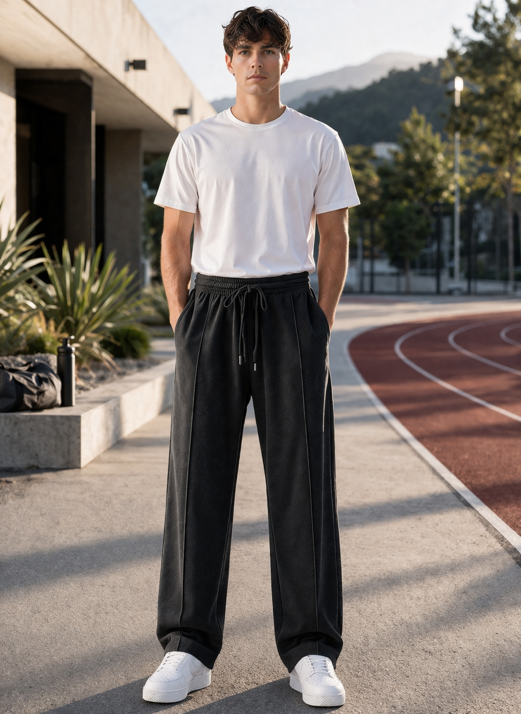 Endeavour Wear Men's Black Oversized Baggy Fit Sweatpants