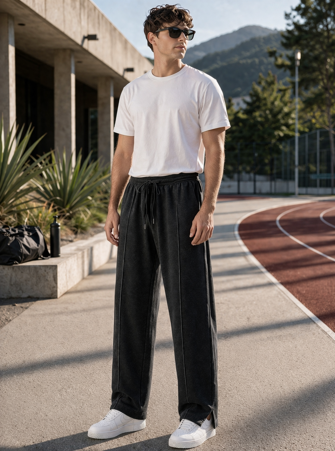 Endeavour Wear Men's Black Oversized Baggy Fit Sweatpants