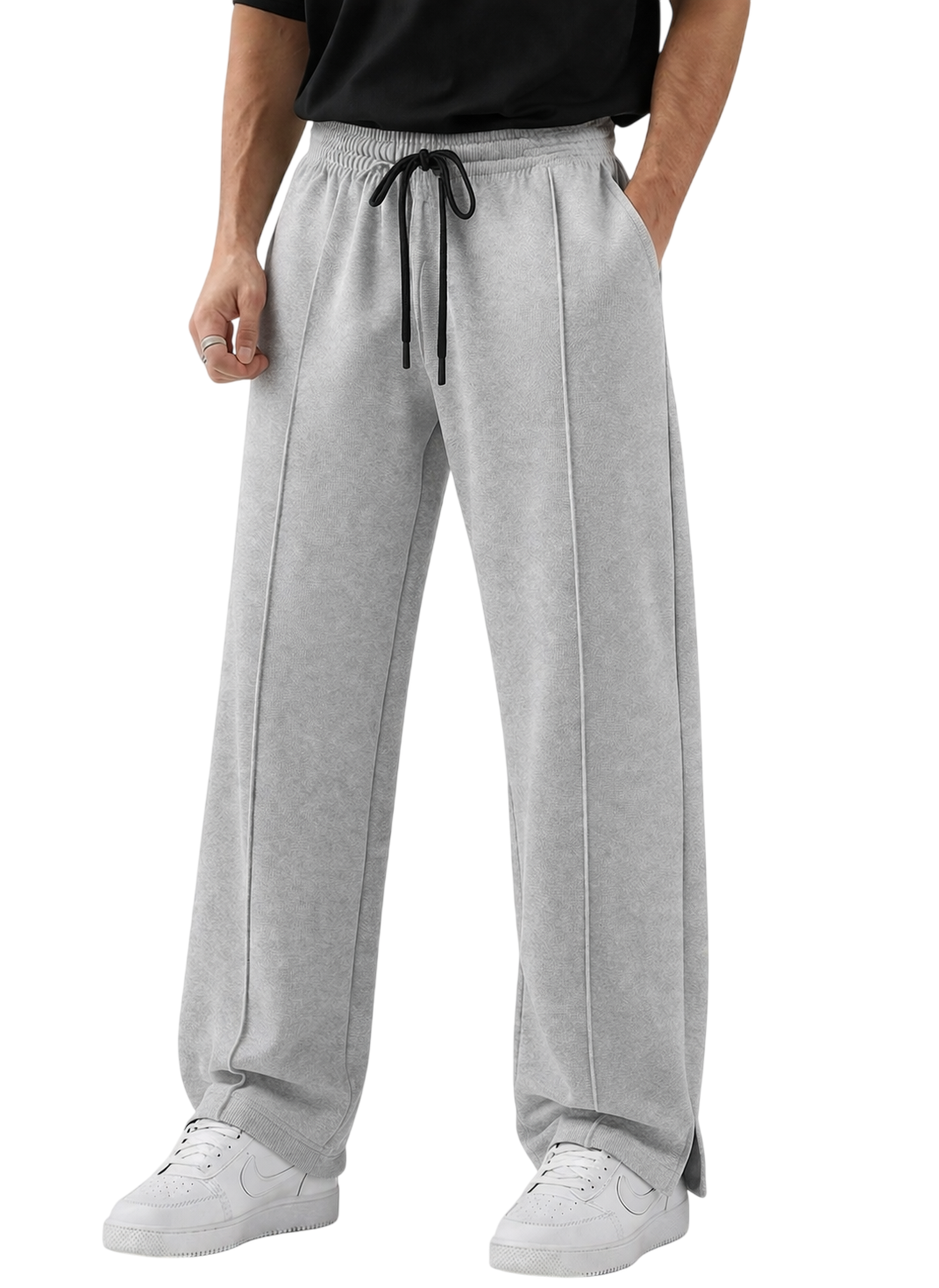 Endeavour Wear Men's Light Grey Oversized Baggy Fit Sweatpants