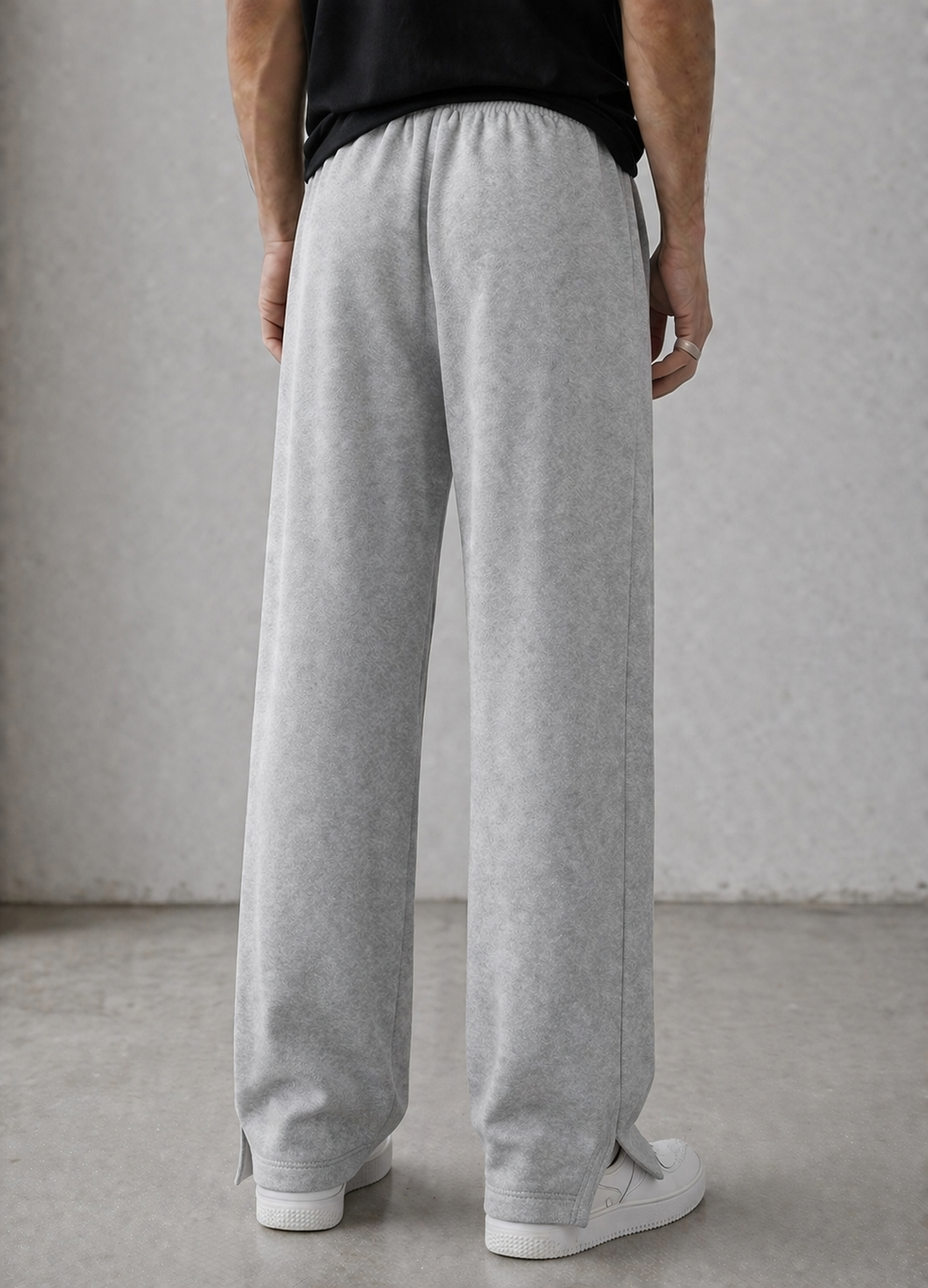 Endeavour Wear Men's Light Grey Oversized Baggy Fit Sweatpants