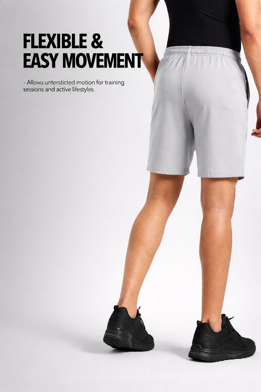 Endeavour Wear Men Light Grey Comfort Fit Casual Sports Shorts