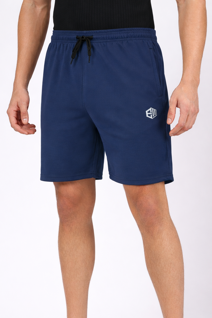 Endeavour Wear Men Airforce Blue Comfort Fit Casual Sports Shorts