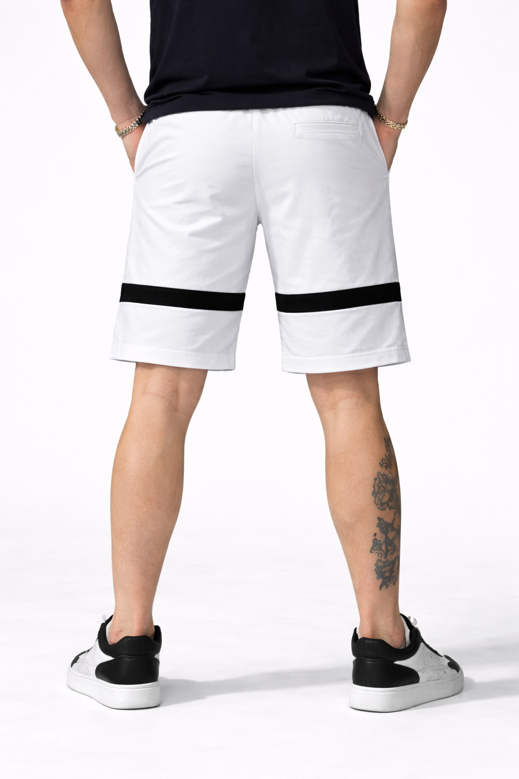 Endeavour Wear Men White Premium Cotton Lounge Baggy Shorts