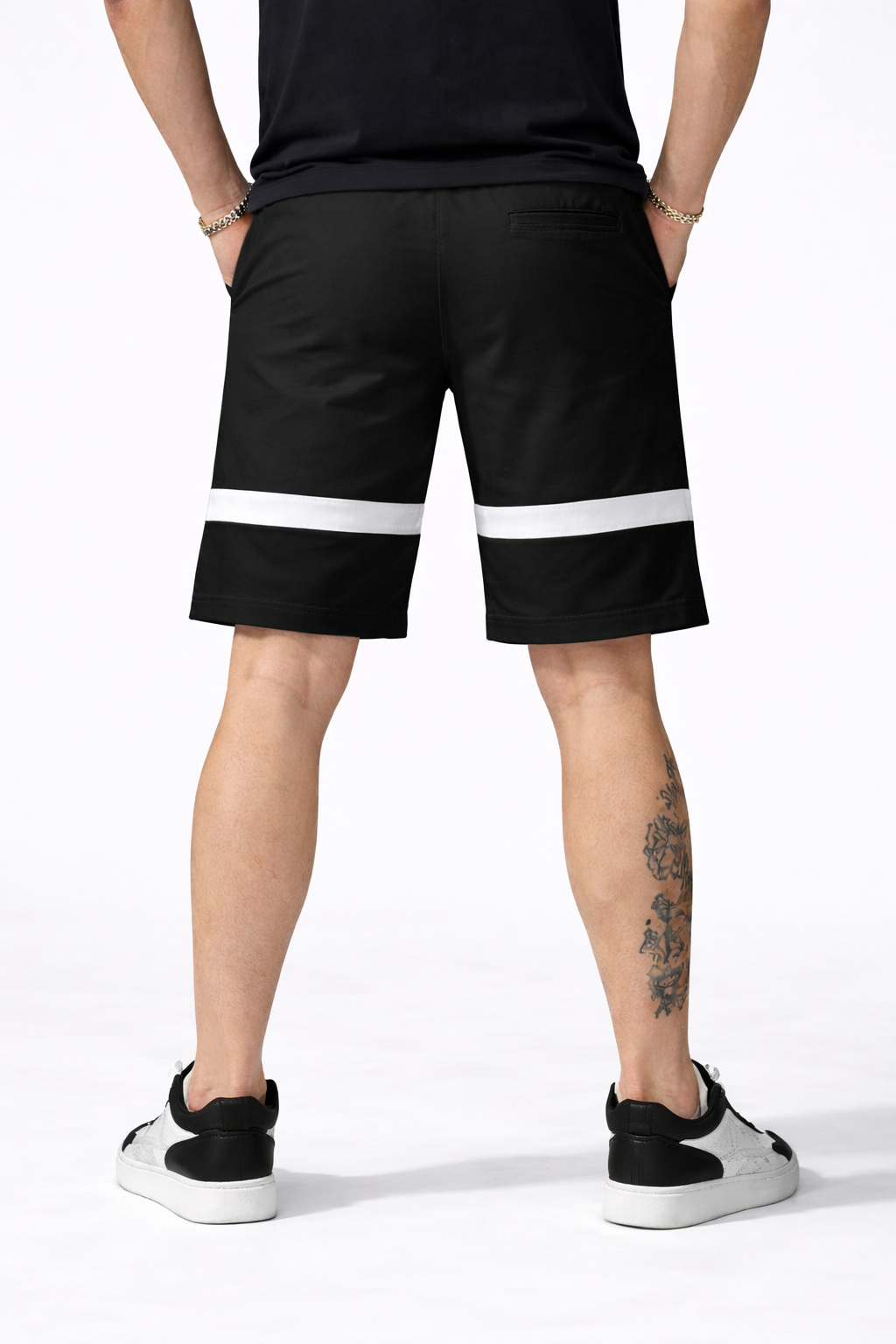 Endeavour Wear Men Black Premium Cotton Lounge Baggy Shorts