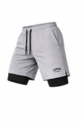 Endeavour Wear Men Light Grey 2 in 1 Active Sports Shorts