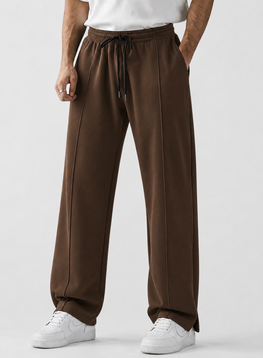 Endeavour Wear Men's Coffee Oversized Baggy Fit Sweatpants