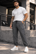 Endeavour Wear Men's Dark Grey Active Cargo Trackpants