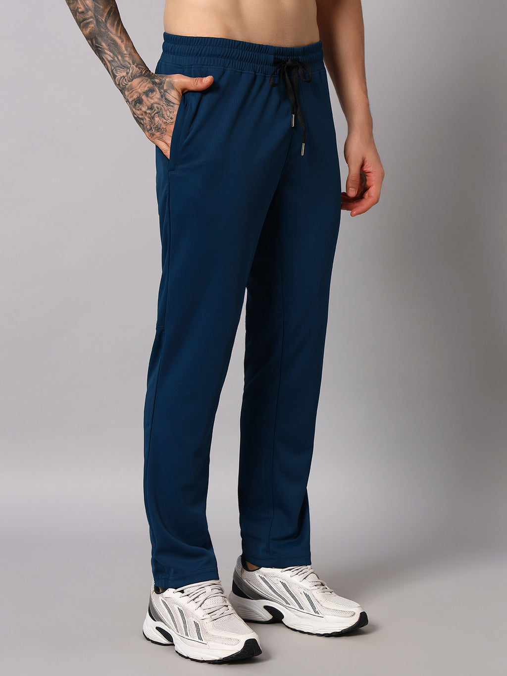Endeavour Wear Active Mesh Airforce Blue Straight Fit Track Pants