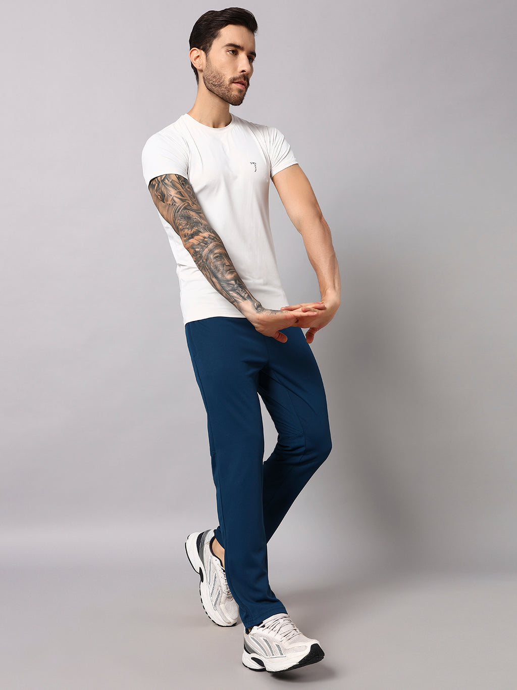 Endeavour Wear Active Mesh Airforce Blue Straight Fit Track Pants