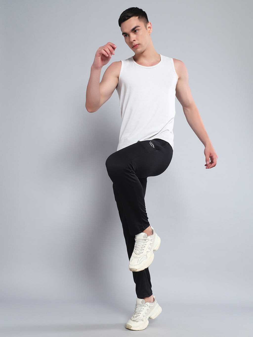 Endeavour Wear Active Mesh Black Straight Fit Track Pants