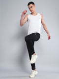 Endeavour Wear Active Mesh Black Straight Fit Track Pants