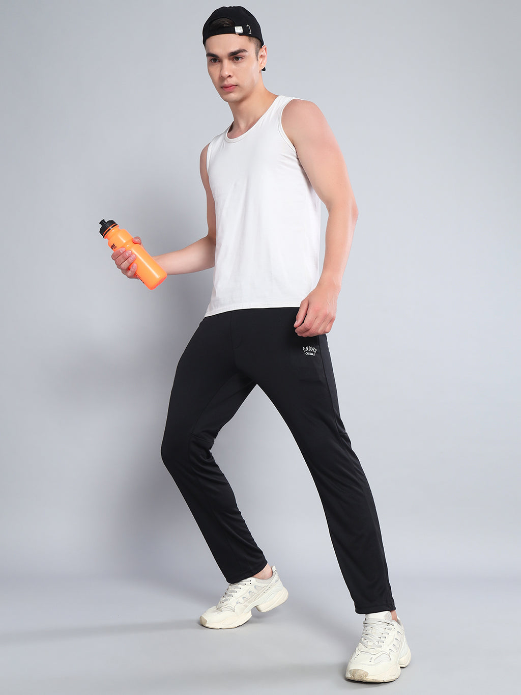 Endeavour Wear Active Mesh Black Straight Fit Track Pants