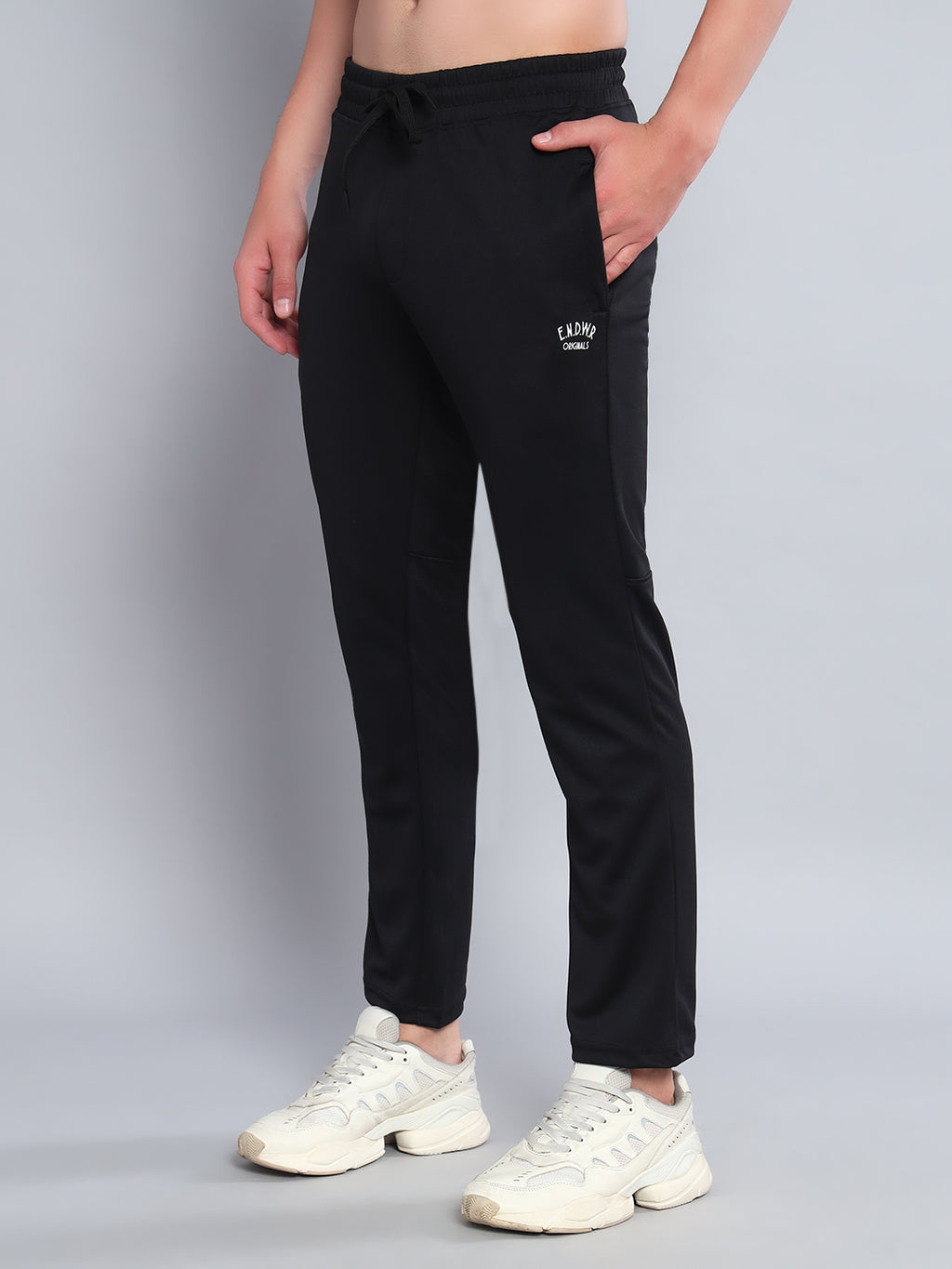 Endeavour Wear Active Mesh Black Straight Fit Track Pants