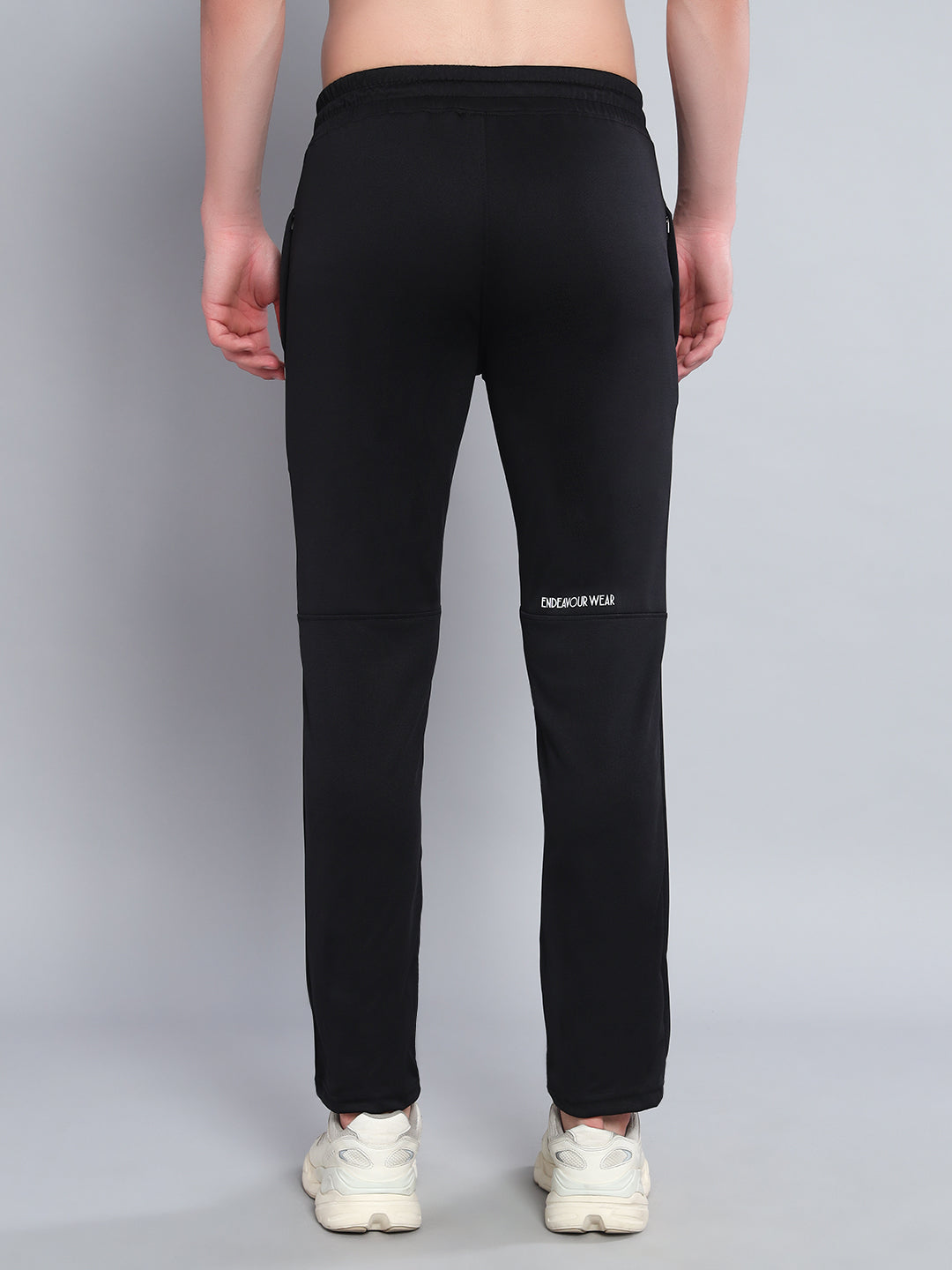 Endeavour Wear Active Mesh Black Straight Fit Track Pants