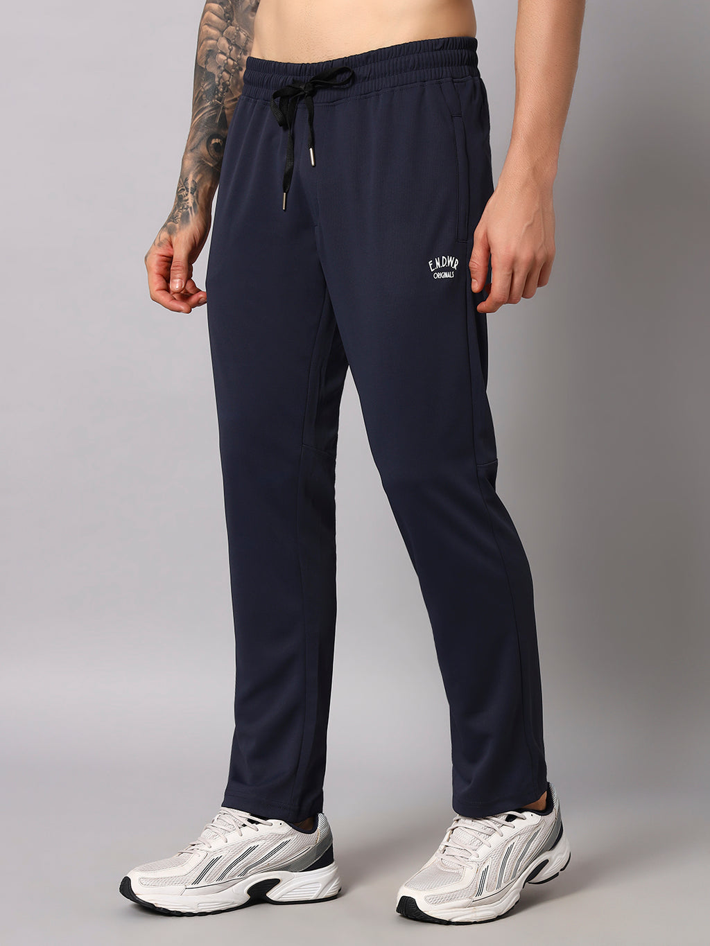 Endeavour Wear Active Mesh Dark Grey Straight Fit Track Pants