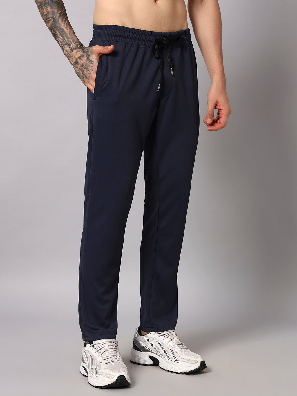 Endeavour Wear Active Mesh Dark Grey Straight Fit Track Pants