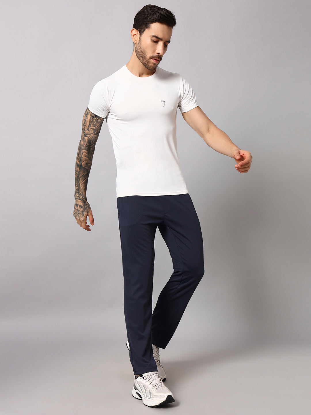 Endeavour Wear Active Mesh Dark Grey Straight Fit Track Pants