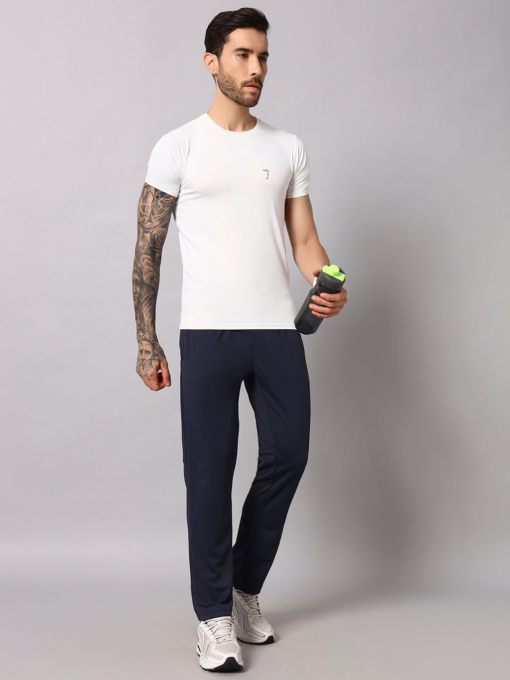 Endeavour Wear Active Mesh Dark Grey Straight Fit Track Pants
