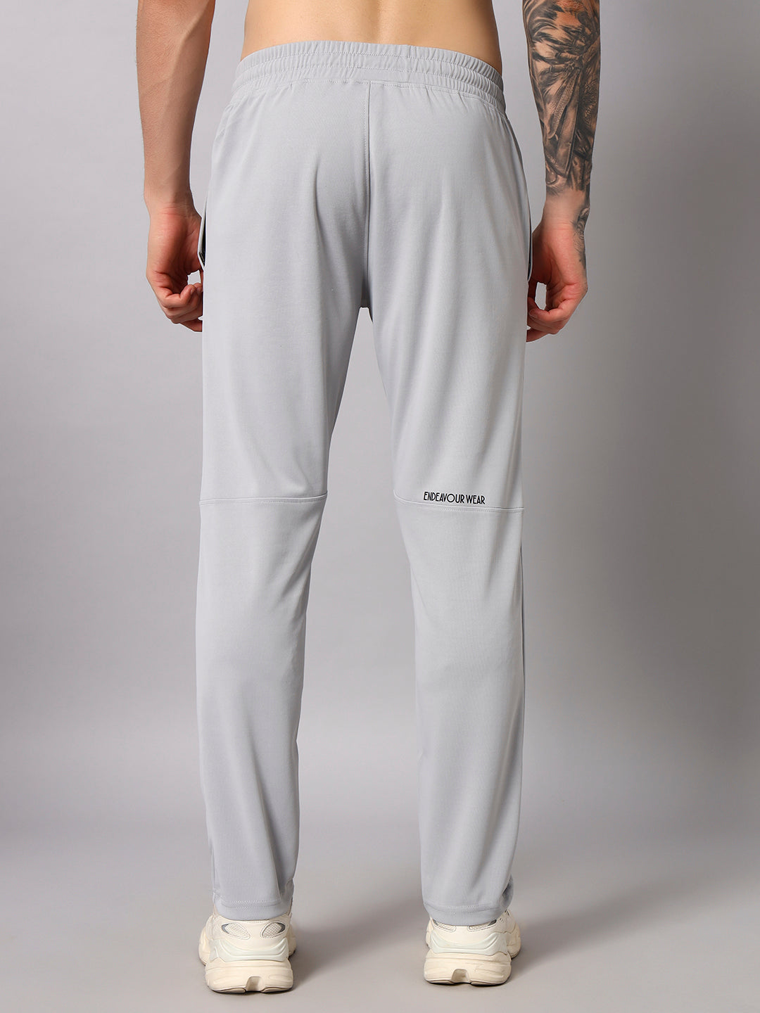 Endeavour Wear Active Mesh Light Grey Straight Fit Track Pants