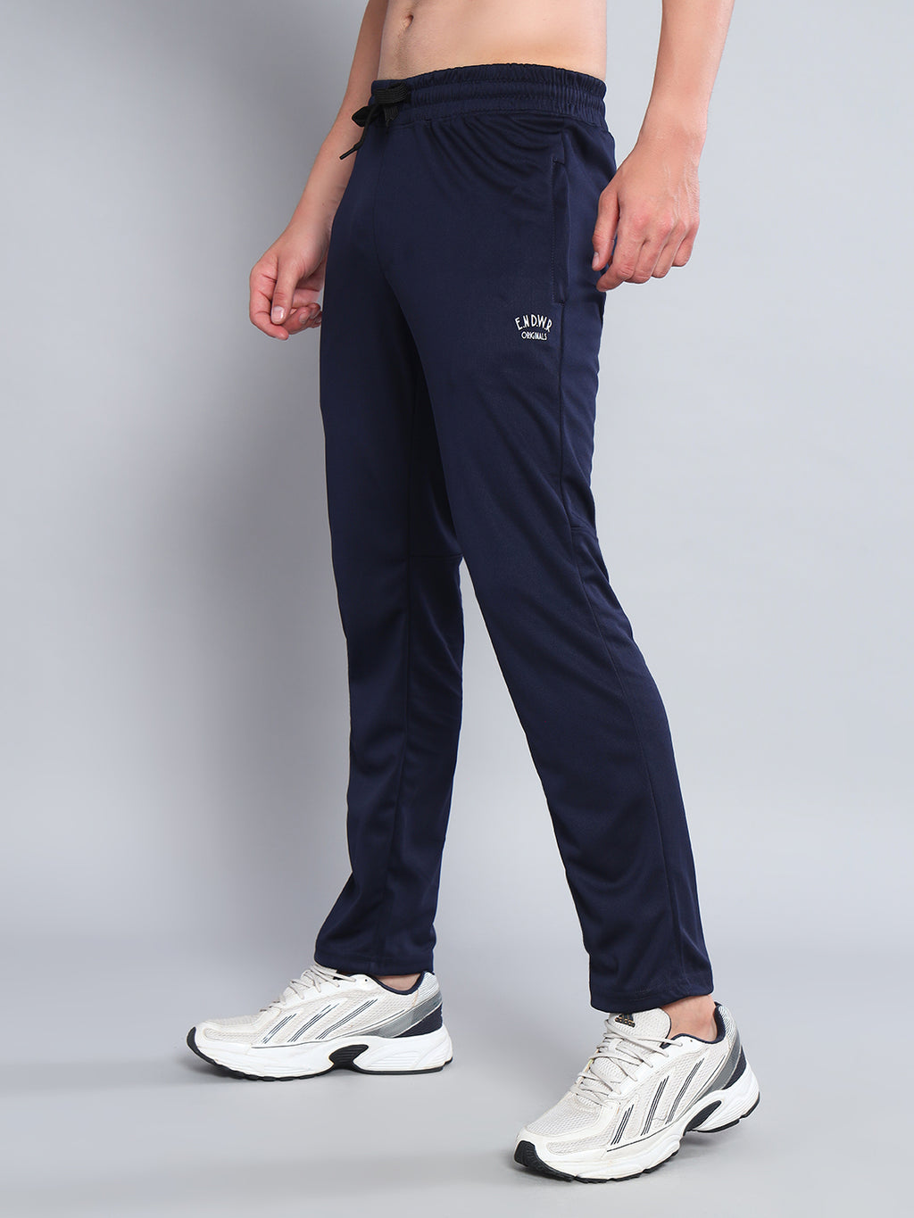 Endeavour Wear Active Mesh Navy Blue Straight Fit Track Pants