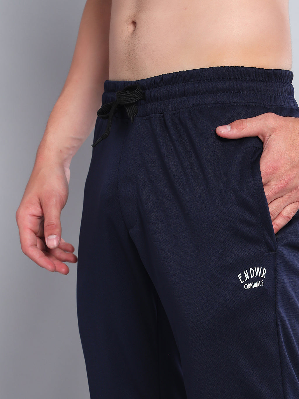 Endeavour Wear Active Mesh Navy Blue Straight Fit Track Pants